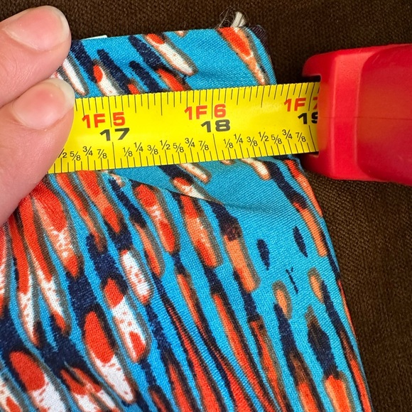 Bisou Bisou Geometric Orange Blues White tribal Colorful Sun Dress Maxi… - Picture 10 of 12